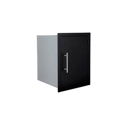 Sunstone Matte Black Vertical Dry Storage with Shelf - Sunstone Outdoor Kitchens