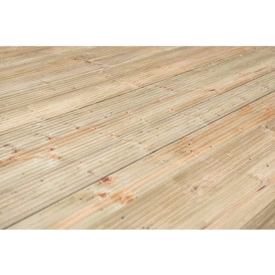 Forest Patio Decking Kit - 2.4m x 2.4m (Treated Timber) - Forest Garden