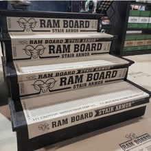 Load image into Gallery viewer, Ram Board Stair Armor (6 Treads/Pack) in printed POS - RBSA36FR/EN 863mm x 482mm - Ram Board
