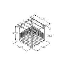 Load image into Gallery viewer, Forest Ultima Pergola and Decking Kit - 2.4 x 2.4m
