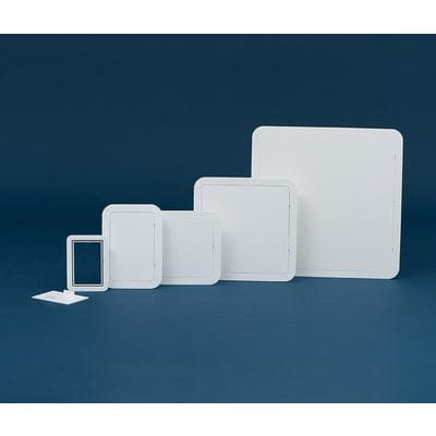 Airtight Plastic Access Panel Clip Fit White - All Sizes - Timloc