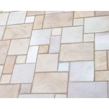 Load image into Gallery viewer, Chivas Rippon Buff Sandstone Paving Pack (19.50m2 - 66 Slabs / Mixed Pack) - Paveworld
