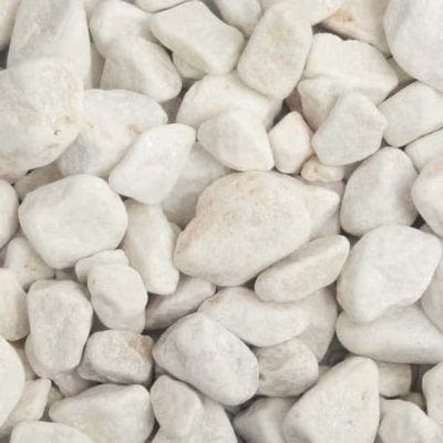 20mm - 40mm - White Pebbles - 850kg Bag - Build4less