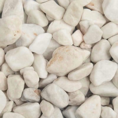 20mm - 40mm - White Pebbles - 850kg Bag - Build4less