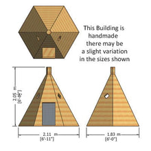 Load image into Gallery viewer, Wigwam Playhouse - 7 x 6 - Shire
