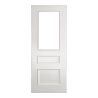 Windsor White Primed Bevelled Glaze Internal Door - All Sizes