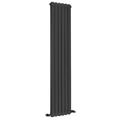 Adare Vertical Steel Designer Wall-Mounted Radiator - All Sizes - Aqua