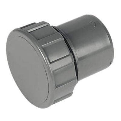 Solvent Weld Waste Access Plug - Grey - Floplast Drainage