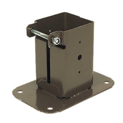 Sabrefix Fence Post Bolt Down Powder Coated (Pack of 2) - All Sizes - Sabrefix