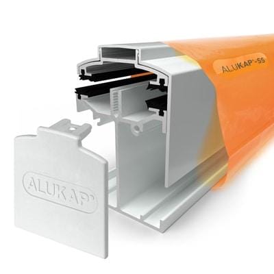 Alukap-SS Low Profile Gable Bar - Full Range - Clear Amber Roofing