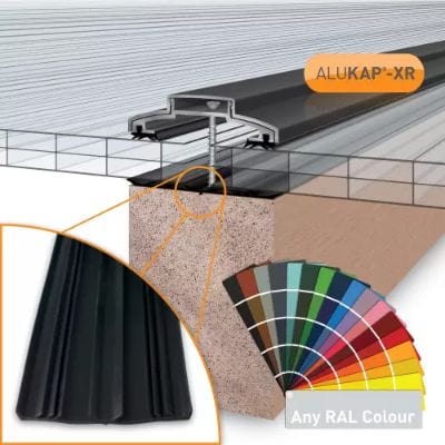 Alukap-XR 60mm Bar 55mm RG Alu E/Cap - All Lengths - Clear Amber