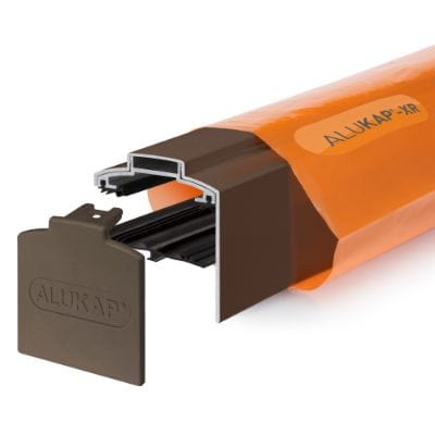 Alukap-XR 60mm Gable Bar 45mm SL Fit RG Alu E/Cap - Clear Amber