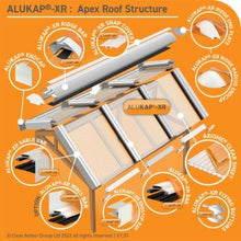 Load image into Gallery viewer, Alukap-XR 60mm Wall Bar 55mm RG Alu E/Cap - Clear Amber
