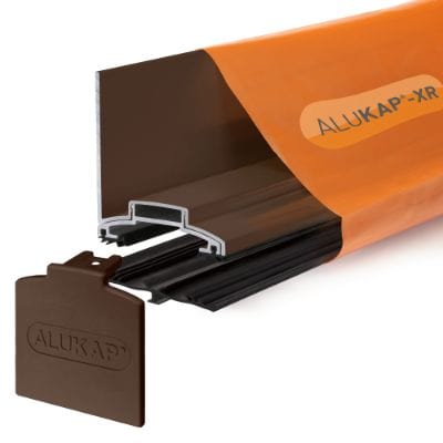 Alukap-XR 60mm Wall Bar 55mm SL Fit RG BR Alu E/Cap - Clear Amber
