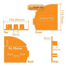 Load image into Gallery viewer, Alukap-SS Wall &amp; Eaves Beam Endcap LH - All Colours - Clear Amber Roofing
