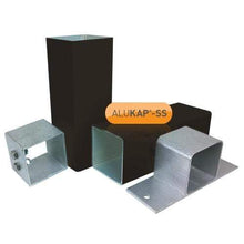 Load image into Gallery viewer, Alukap-SS Complete post &amp; bracket kit 3000mm - All Colours - Clear Amber Roofing
