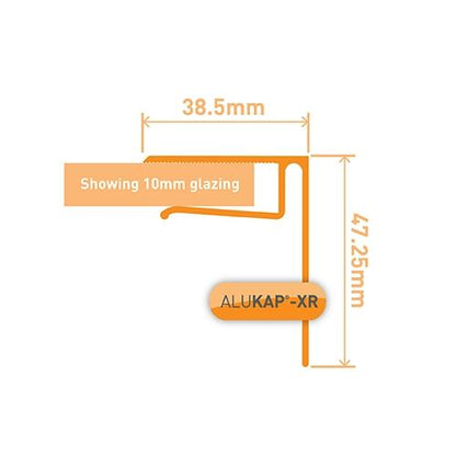 Alukap-XR 10mm End Stop Bar - Full Range