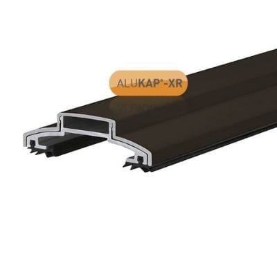 Alukap-XR 60mm Bar No RG BR Alu E/Cap - All Lenths - Clear Amber