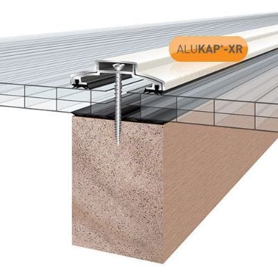 Alukap-XR 60mm Bar No RG BR Alu E/Cap - All Lenths - Clear Amber