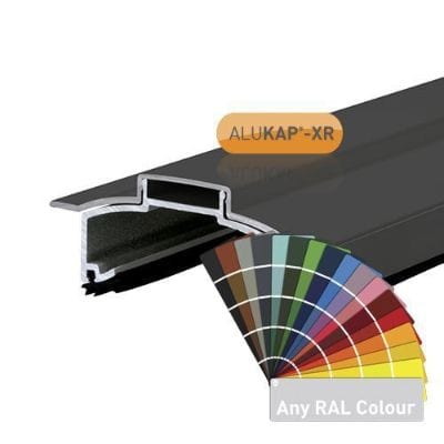 Alukap-XR Hip Bar No RG Alu E/Cap - All Lengths - Clear Amber