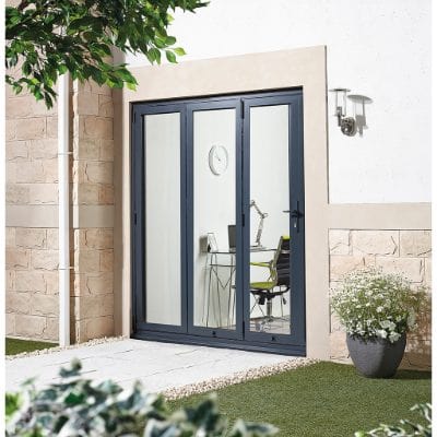LPD ALuvu Anthracite Grey Folding Sliding External Door - 2095mm x 3595mm - LPD Doors