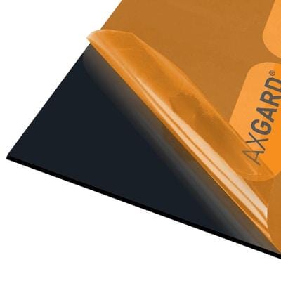 Axgard 3mm Black UV Protect Polycarbonate Sheet - All Sizes - Clear Amber Roofing