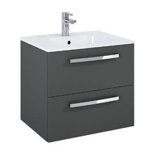 Load image into Gallery viewer, Aquatrend 513mm - 2 Drawer Wall Hung Base Unit &amp; Basin - All Colours - Aqua
