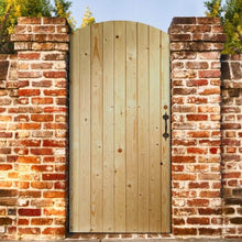Load image into Gallery viewer, Ledged &amp; Braced Arched Top External Pine Gate - XL Joinery

