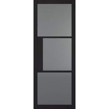 Load image into Gallery viewer, Tribeca Black Primed 3 Tinted Glazed Light Panels Interior Door - All Sizes - LPD Doors Doors
