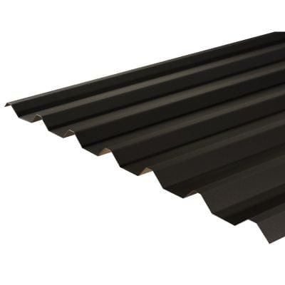 Cladco 34/1000 Box Profile PVC Plastisol Coated 0.7mm Metal Roof Sheet (Anthracite) - All Sizes - Cladco