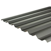 Load image into Gallery viewer, Cladco 34/1000 Box Profile PVC Plastisol Coated 0.7mm Metal Roof Sheet (Merlin Grey) - All Sizes - Cladco

