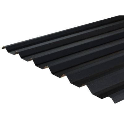 Cladco 34/1000 Box Profile PVC Plastisol Coated 0.7mm Metal Roof Sheet (Slate Blue) - All Sizes - Cladco