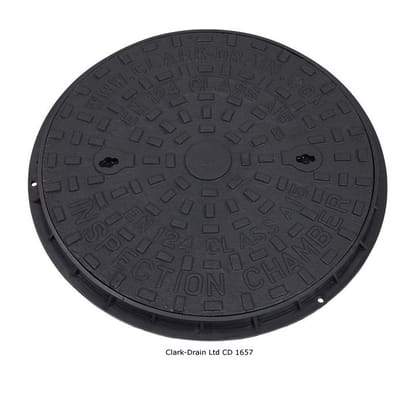 Solid Top Cast Iron Manhole Cover & Frame 450 (1.5 Tonne - A15)