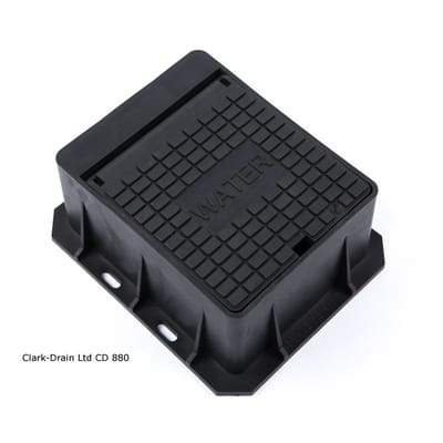 Plastic Water Badged Surface Box - 167 x 156 x 75mm