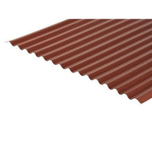 Load image into Gallery viewer, Cladco Corrugated 13/3 Profile PVC Plastisol Coated 0.7mm Metal Roof Sheet (Chestnut) - All Sizes - Cladco
