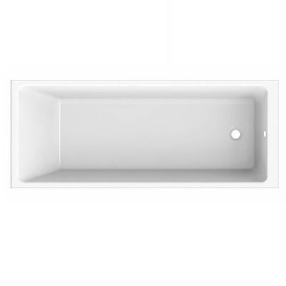 Chic Single Ended Straight Bath - All Sizes - Aqua