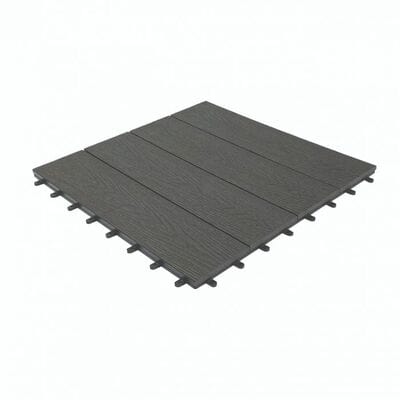 Cladco Composite Woodgrain Effect Decking Tile 600mm x 600mm - All Colours (Pack of 4)