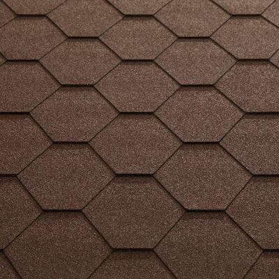Classic KL Hexagonal Bitumen Roof Shingles - (3m2 Pack) - Katepal