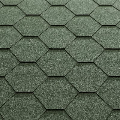 Classic KL Hexagonal Bitumen Roof Shingles - (3m2 Pack) - Katepal