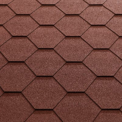Classic KL Hexagonal Bitumen Roof Shingles - (3m2 Pack) - Katepal