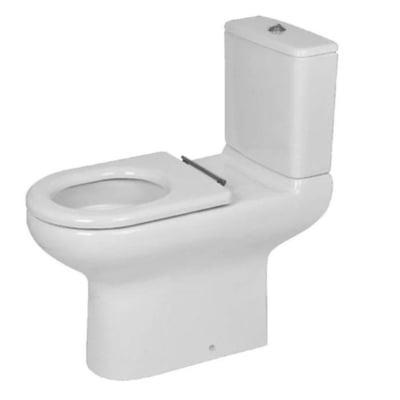 Compact Close Coupled Full Access Open Back WC Pan in Alpine White - RAK Ceramics