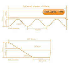 Load image into Gallery viewer, Corrapol- PVC DIY Grade Wall Flashing 950mm
