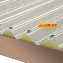 Load image into Gallery viewer, Corrapol Polyester Sheet - 950mm X 2000mm - Clear Amber Roofing
