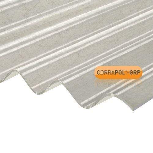 Corrapol Polyester Sheet - 950mm X 2000mm - Clear Amber Roofing