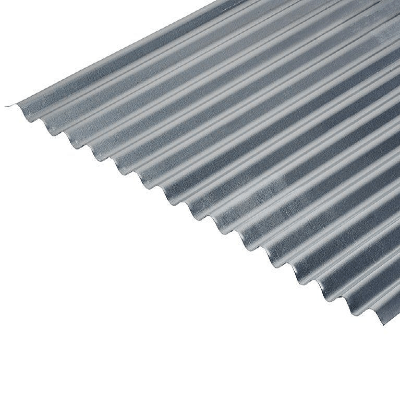 Cladco Corrugated 13/3 Profile Plain Galvanised Finish 0.5mm Metal Roof Sheet - All Sizes - Cladco