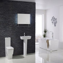 Load image into Gallery viewer, Cubix Close Coupled Toilet with Closed, Flush to Wall Back - Aqua
