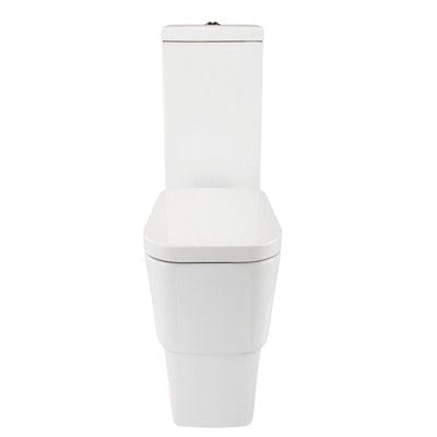 Cubix Close Coupled Toilet with Closed, Flush to Wall Back - Aqua