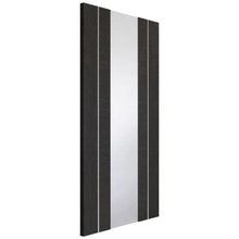 Load image into Gallery viewer, Forli Pre-Finished Dark Grey Internal Door with Clear Glass - XL Joinery
