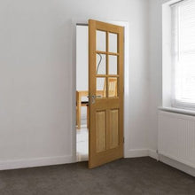 Load image into Gallery viewer, Dean Oak Pre Finished Glazed Internal Door - All Sizes - JB Kind
