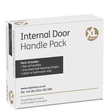 Load image into Gallery viewer, Tiber Bathroom Door Handle Pack With Lock - XL Joinery
